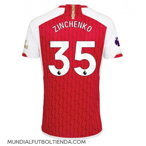 Camiseta Arsenal Oleksandr Zinchenko #35 Primera Equipación Replica 2023-24 mangas cortas